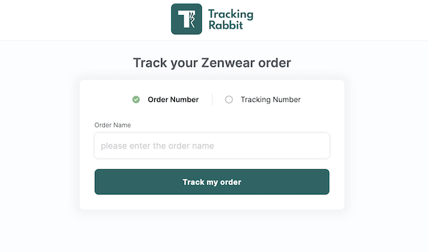 Tracking Rabbit default tracking page.